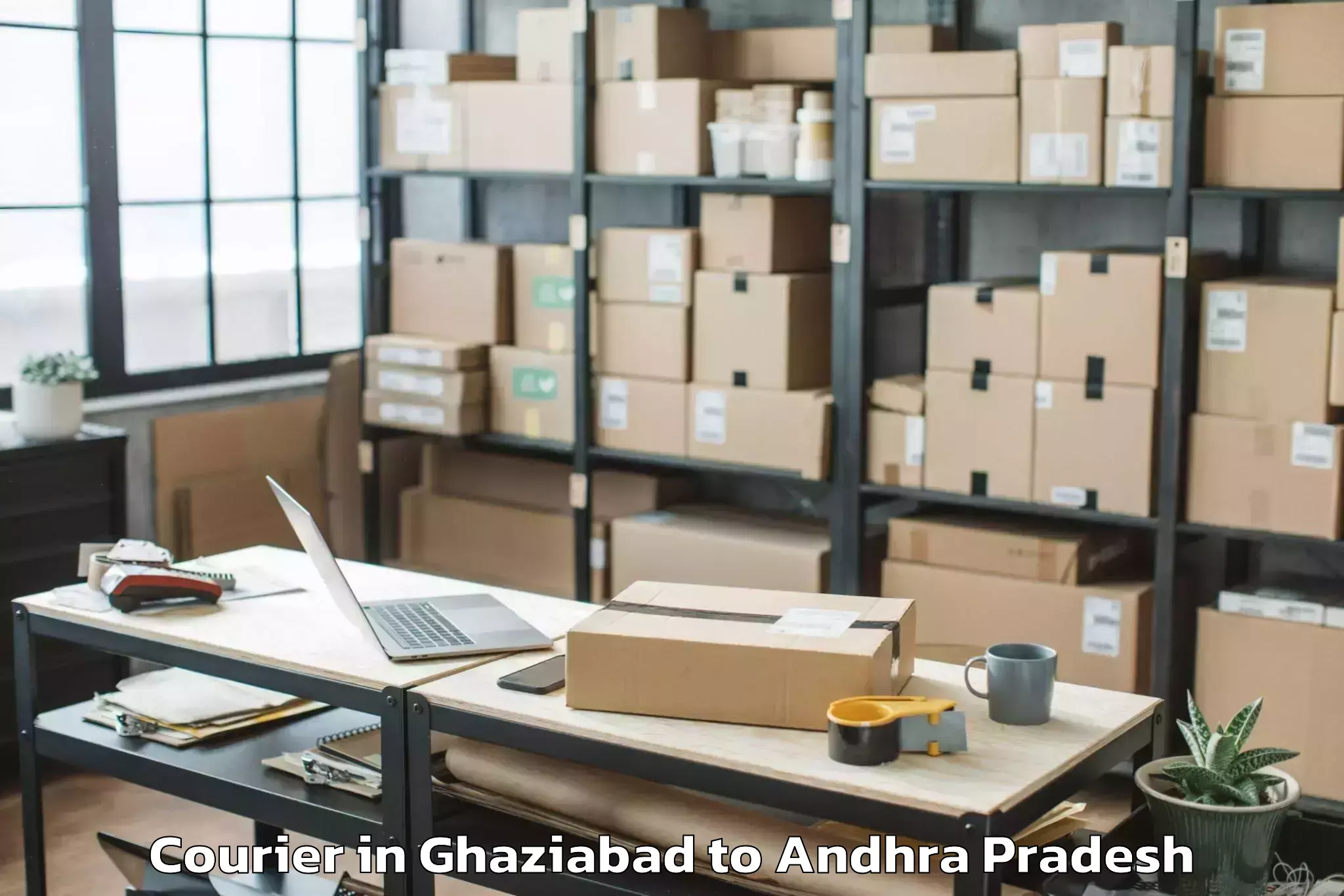 Get Ghaziabad to Gangaraju Madugula Courier